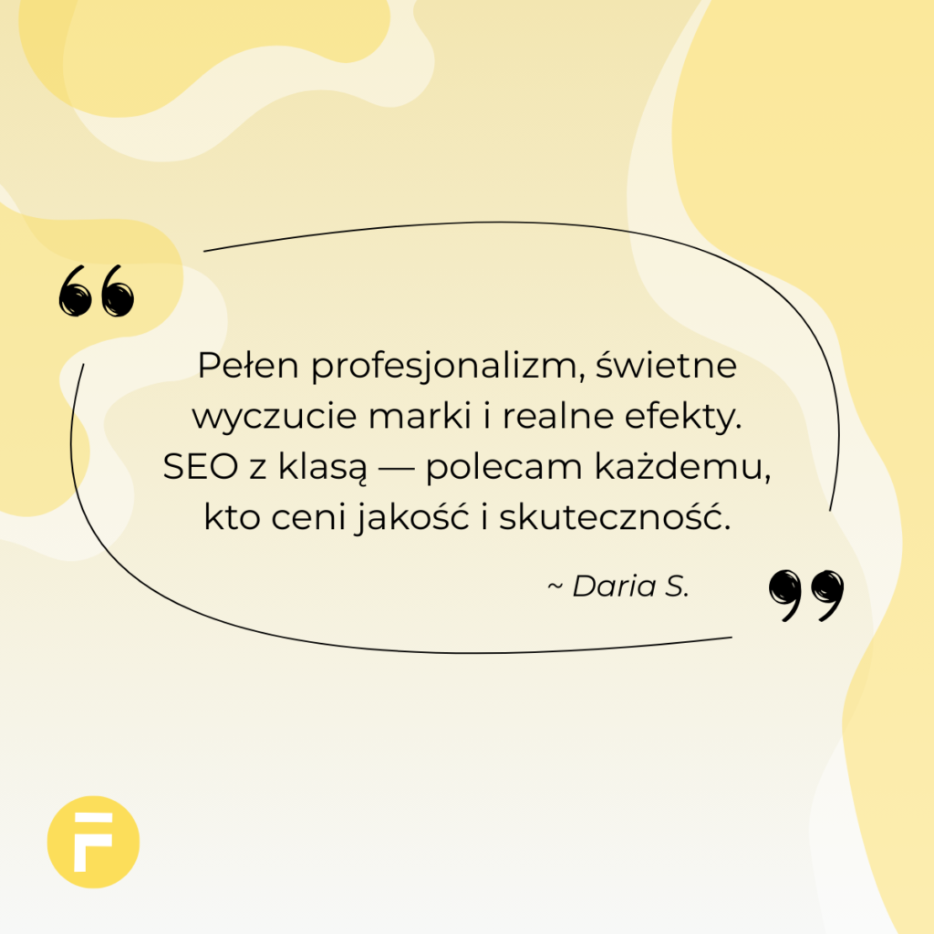 Fibinco Adam Maichrzik opinia pozycjonowanie Daria S