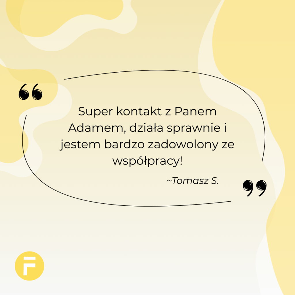 Fibinco Adam Maichrzik opinia pozycjonowanie Tomasz S